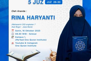 Tasmi’ Al-Quran 5 Juz : ananda Rina Haryanti