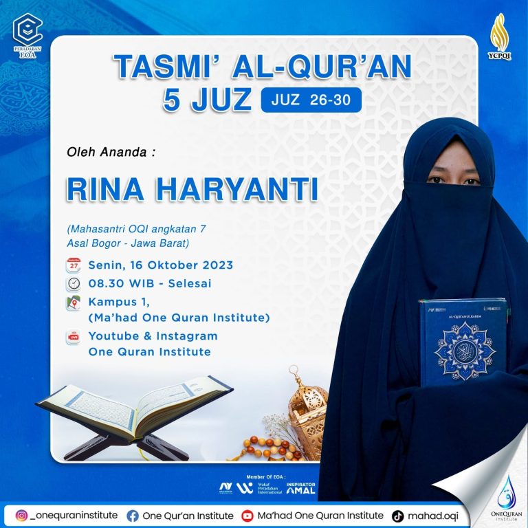 Tasmi' Al-Quran 5 Juz : ananda Rina Haryanti
