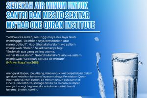 Alirkan Pahala Untuk Orang Tercinta Dengan Sedekah Air Minum