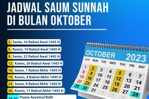 Jadwal Puasa Sunnah dibulan Oktober 2023