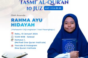 Tasmi’ Al-Quran 10 Juz Sekali Duduk  Ananda Rahma Ayu Hidayah