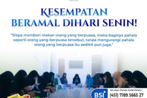 Kesempatan Beramal dihari Senin