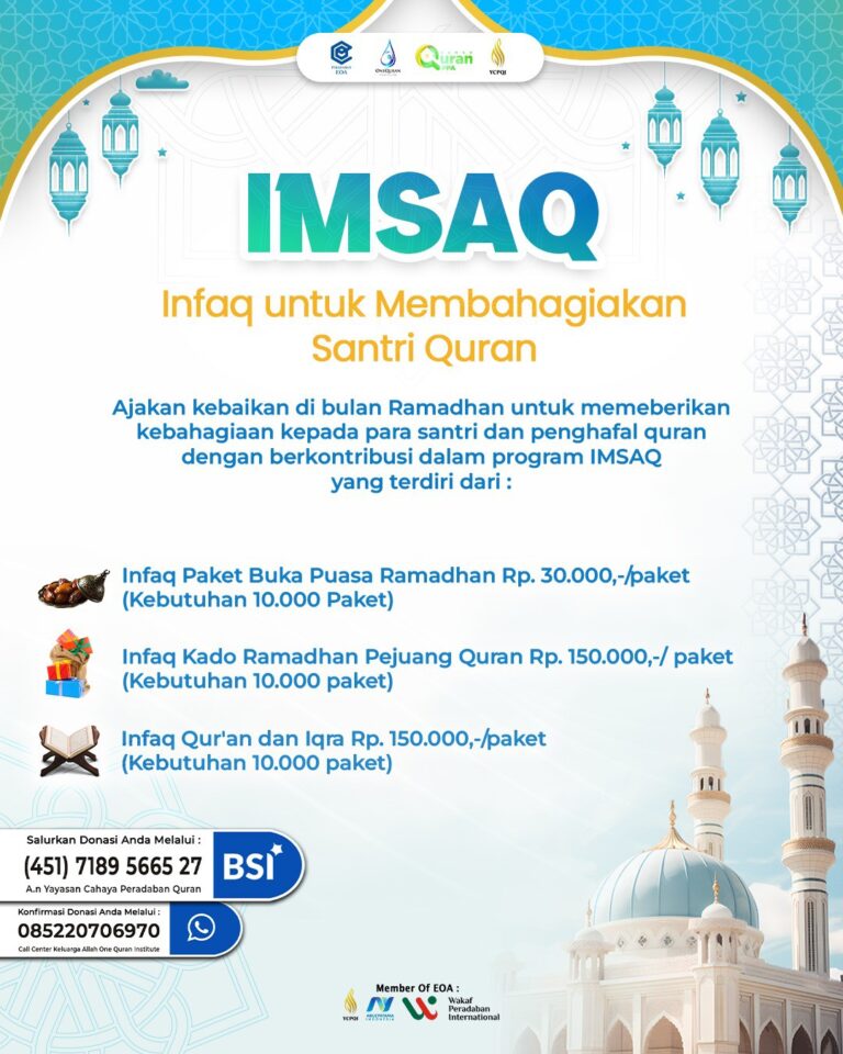 IMSAQ (Infaq Membahagiakan Santri Qur'an)