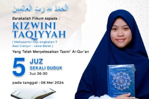 Tasmi’ Quran 5 Juz : Ananda Kizwini Taqiyyah