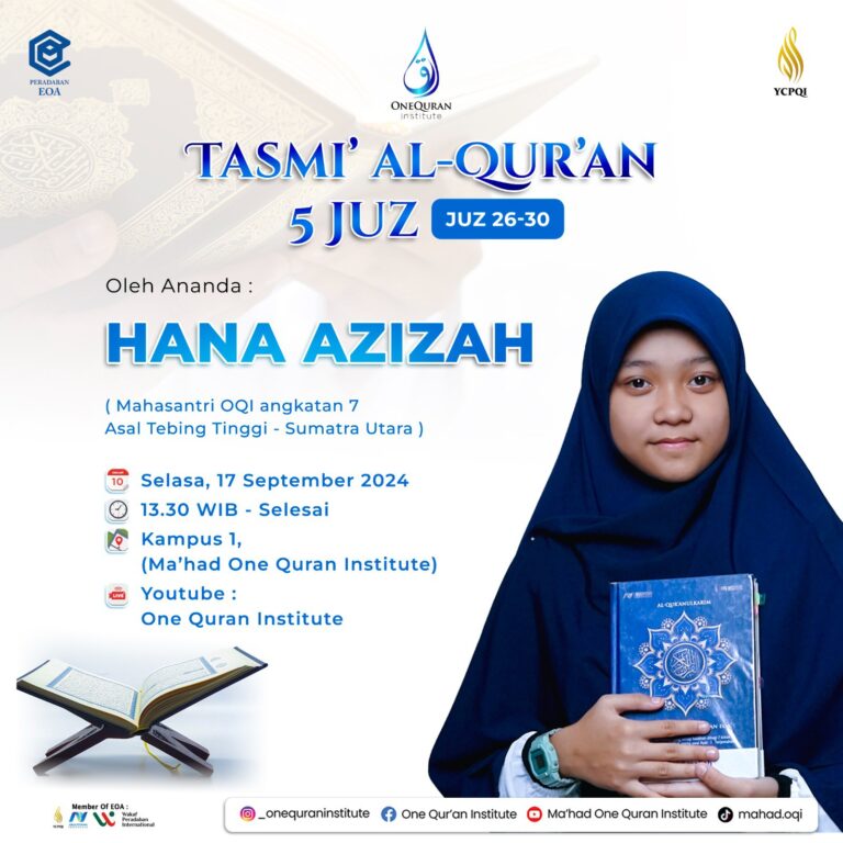 Tasmi' Al-Quran 5 Juz Sekali Duduk : Hana Azizah