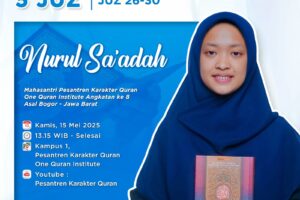 Tasmi’ Al-Quran 5 Juz Sekali Duduk Ananda Nurul Sa’adah